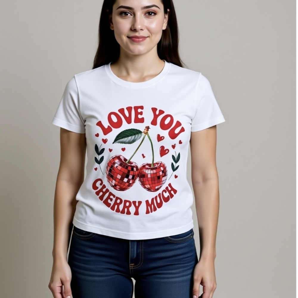 Cherry Delight Women's T-Shirt - White